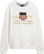 Archive Shield Crew Neck Sweatshirt - Eggshell